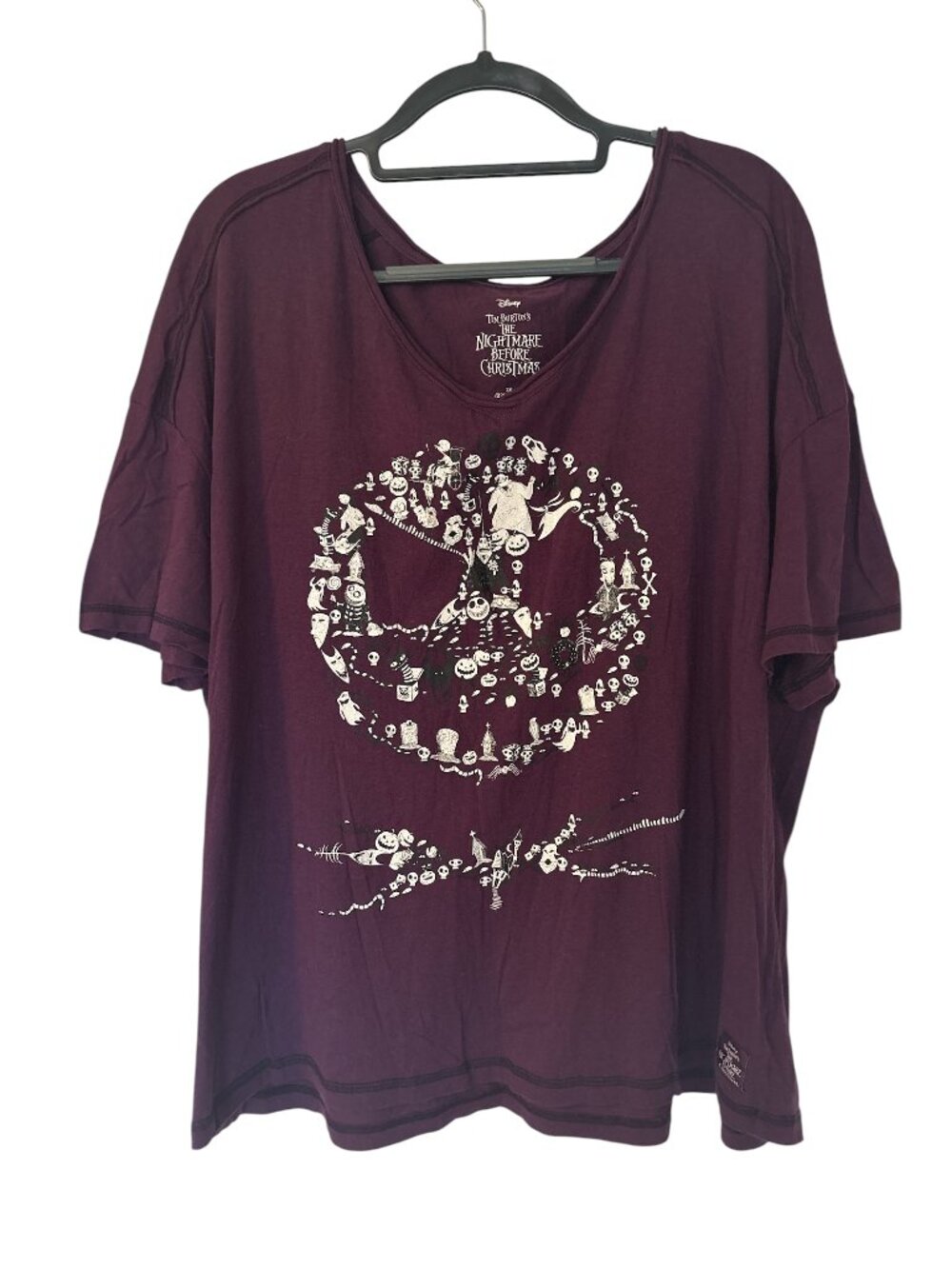 Disney Tim Burton Nightmare Before Christmas Graphic T-Shirt Size 3X